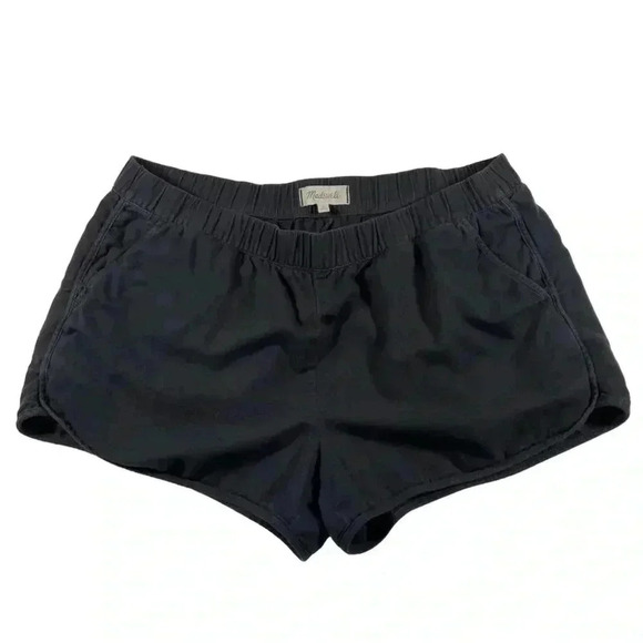 Madewell Womens Shorts xs Black Pockets Cotton Viscose Lounge Casual Vietnam - Picture 2 of 6